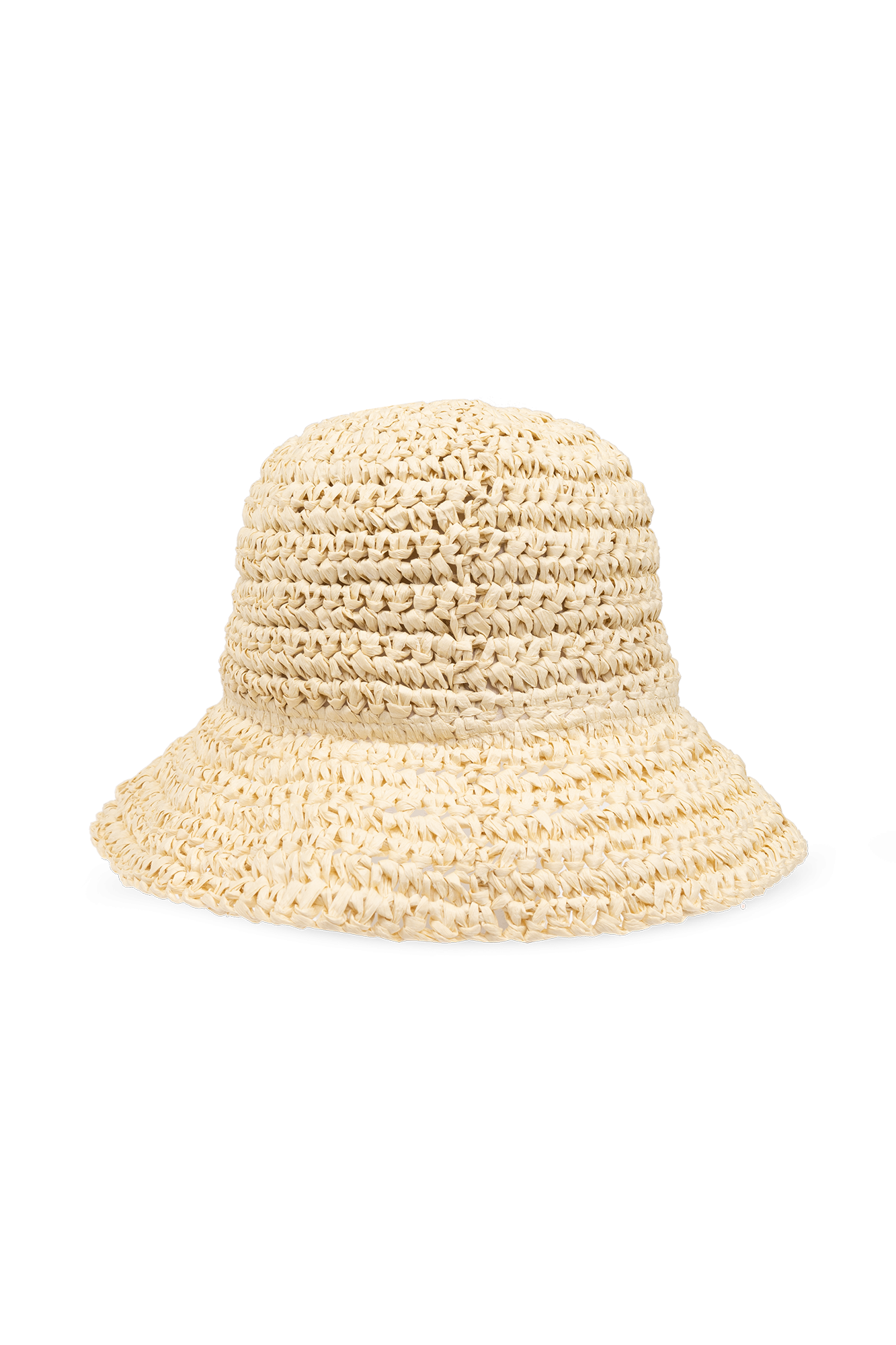aber es hat sich gelohnt - Cream Bucket hat with logo Ganni